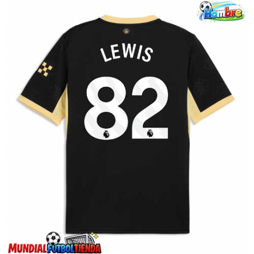 Camiseta Manchester City Rico Lewis #82 Segunda Equipación Replica 2026-27 mangas cortas